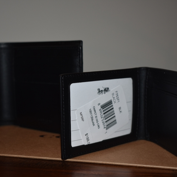 Coach leather wallet Men's - Picture 4 of 5